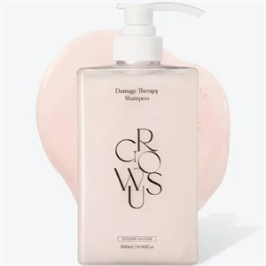شامپو احیا و ترمیم کننده صدف گروس GROWUS Damage Therapy Shampoo مناسب برای موهای خشک شکننده دکلره حجم 500 میلی لیتر