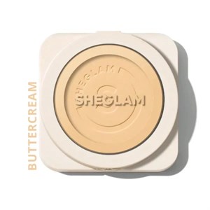 پنکیک شیگلم مدل SKIN FOCUS رنگ BUTTERCREAM وزن 11 گرم SHEGLAM SKIN FOCUS HIGH COVERAGE POWDER FOUNDATION