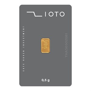 شمش طلا 0.5 گرم 24 عیار با خلوص 995 زیوتو 