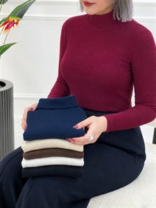 بادی یقه اسکی آستین بلند زنانه نیلسو