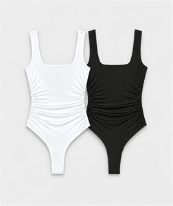 بادی یقه مربعی لاکرا Zara241