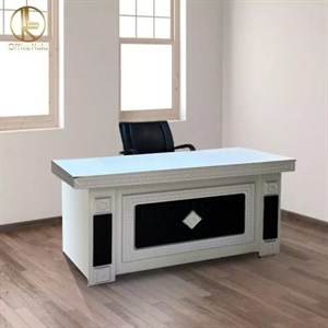 میز اداری و کارمندی مدل غزال وکیوم دو کشو ابعاد 140در 70 مبلمان آپادانا apadana مدل 636158