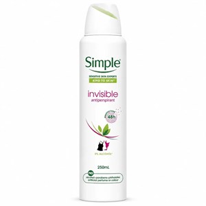 اسپری ضد تعریق سیمپل Simple مدل Invisible