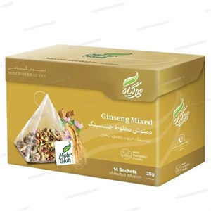 دمنوش گیاهی جینسینگ مهرگیاه بسته 14 عددی