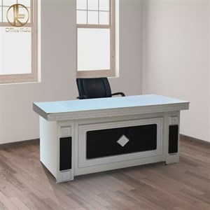 میز اداری و کارمندی مدل غزال وکیوم دو کشو ابعاد 140در 70 مبلمان آپادانا apadana مدل 617231