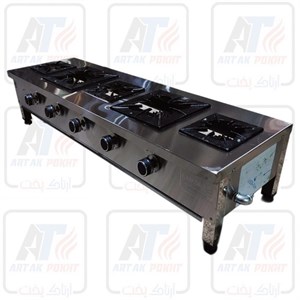 اجاق گاز رومیزی 5 شعله خطی