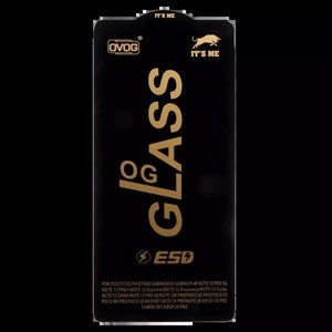 محافظ صفحه نمایش شیشه ای گوشی موبایل مدل Full Cover OG ESD OVOG مناسب Xiaomi Redmi Note 13 Pro 4G / Note 14S / Poco M6 Pro 4G