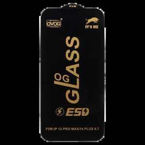 محافظ صفحه نمایش شیشه ای گوشی موبایل مدل Full Cover OG ESD OVOG مناسب Apple iphone 13 Pro Max / 14 Plus