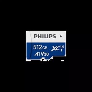 کارت حافظه microSDXC فیلیپس مدل A1-V30 کلاس 10 استاندارد UHS-I U3 سرعت 80MBps ظرفیت 512گیگابایت