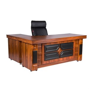میز اداری و کارمندی مدل غزال وکیوم دو کشو ابعاد 140در 70 فیلبندشاپ مدل 810948
