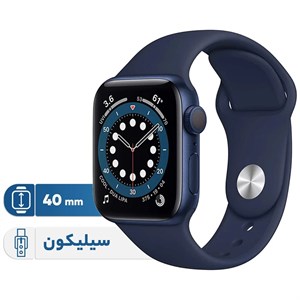 ساعت هوشمند اپل واچ سری ۶ مدل ۴۰ میلی‌متری با بدنه آلومینیومی و بند سیلیکونی اسپرت