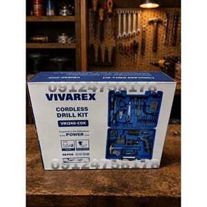 كيت ٤٠ پارچه دريل پيچ گوشتي شارژي ويواركس ١٢ ولت کد WR1240-CDK