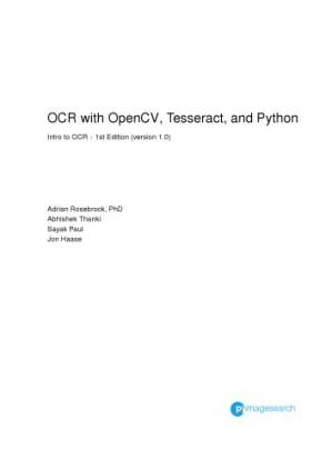 دانلود کتاب OCR with OpenCV, Tesseract, and Python – Intro to OCR