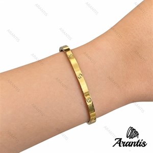 دستبند کارتیر لاو زنانه طلایی مدل w-10861 