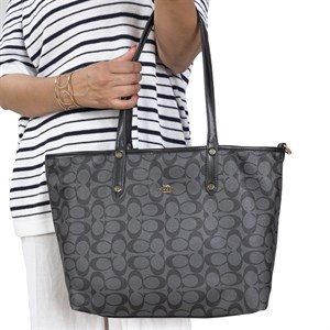 کیف زنانه توت بگ برند کوچ Coach Tote Bag روزمره طوسی های کپی کد 159