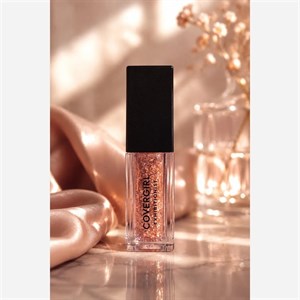 سایه مایع گلیتری برند آمریکایی کاورگرل رنگ رزگلد covergirl