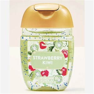 ژل دست ضدعفونی کننده بث اند بادی توت فرنگی کیوی strawberry kiwi