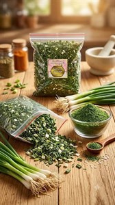 پیازچه خشک خانگی 100گرمی