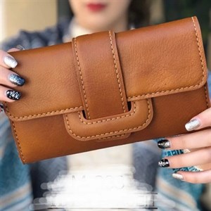 کیف دستی زنانه روزمره چرم طبیعی بند دار قهوه ای