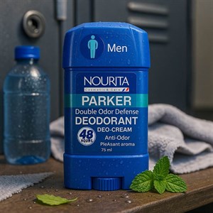 استیک دئودورانت مردانه نوریتا پارکر ۴۸ ساعته( ضدبو، جذب سریع، بدون لک بوی خنک چوبی مردانه) ۷۵ میل