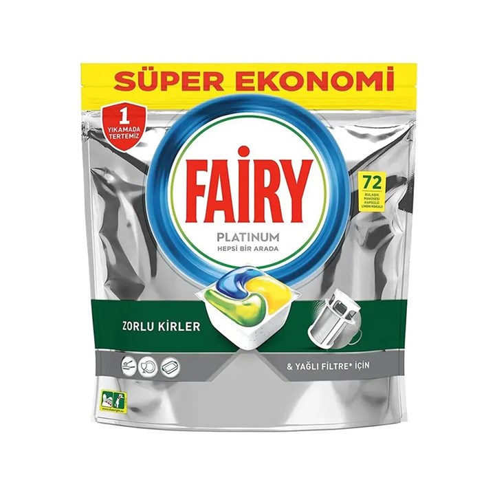 قرص ماشین ظرفشویی فیری MEGA EKONOMI پلاتینیوم ۹۶ عددی