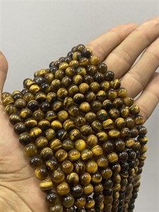 ریسه سنگ چشم ببر سایز 8 کیفیت a