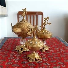 سه عدد شکلات خوری برنزی سنگین وزن 