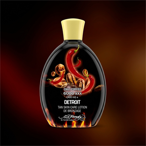 لوسیون سولاریوم اد هاردی مدل فلفلی و قهوه (Ed Hardy Hot Bronzer Lotion)