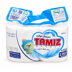 دستمال کاغذی رولی تمیز دوقلو