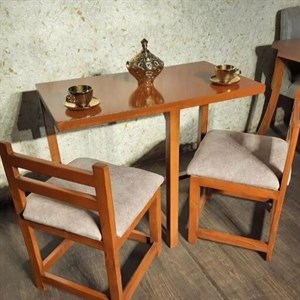 میز ناهار خوری کمجا مستطیل دو نفره چوبی اورلین مدل 903795