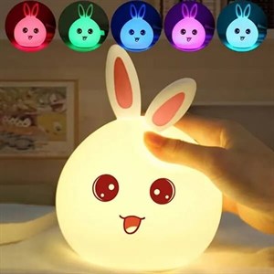 چراغ خواب سیلیکنی طرح خر گوش rabbit