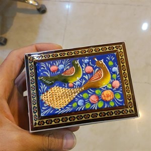 جعبه جواهرات خاتم و نقاشی مینیاتور برجسته