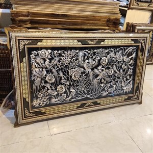 تابلو قلمزنی تمام خاتم کیفیت فوق العاده ابعاد 120 در 70 