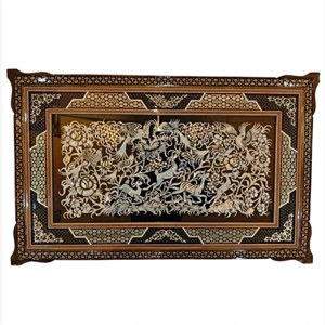 قاب قلمزنی خاتمکاری ابعاد کل 80 در 50
