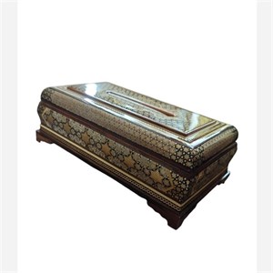 جعبه دستمال خاتم اعلا طرح توپی 27* 16