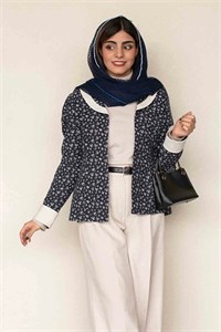 کت لینن کرکی گلبوته - کلاسیک گل‌دار