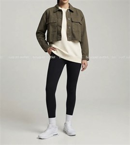 کت کراپ زنانه سدری تیره برند H&M