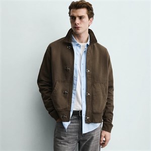 جکت کتان یقه کبریتی ZARA کد 394