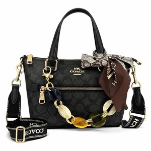 کیف وارداتی COACH چرم مشکی / کوچ