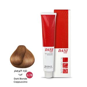 رنگ مو دنی وان شماره 6.78 حجم 100 میلی لیتر رنگ بلوند کاپوچینو تیره