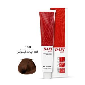رنگ مو دنی وان شماره 6.58 حجم 100 میلی لیتر رنگ قهوه ای فندقی روشن