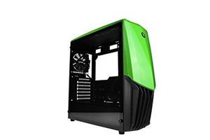 Raidmax GAMA PC Liquid Cooling Ready Gaming Case with Tempered Glass Window Green 