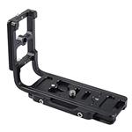 iShoot CNC Machined Universal L-shaped Vertical Quick Release Plate Camera Grip Bracket Holder Compatible with Canon Nikon Pentax Olympus DSLR Camera and ARCA-SWISS Fit Ball Head