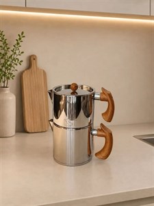 کتری قوری دسته چوبی KST