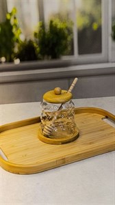 عسل خوری توپی جنس شیشه پیرکس و شعله مستقیم