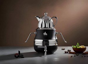 کتری قوری آلتین در دو رنگ طوسی و مشکی