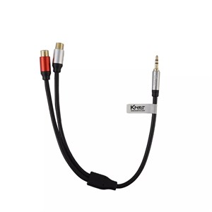 کابل 1 به 2 صدا کی نت مدل K-C135 طول 0.3 متر