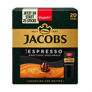 قهوه فوری جاکوبس اسپرسو ۲۰ عددی ۳۶ گرمJacobs Espresso Instant Coffee 20 Sticks