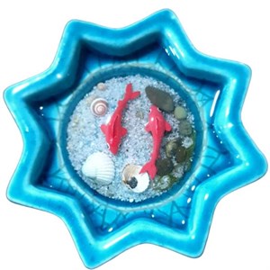 ظرف ماهی هفت سین مدل سرامیکی رزینی