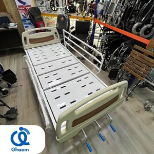 تخت بیمارستانی مکانیکی سه شکن با تنظیم ارتفاع رویه فلز